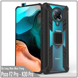 Ốp lưng cho Xiaomi Poco F2 Pro - Redmi K30 Pro - K30 Ultra iRON - MAN IRING TRONG SUỐT Nhựa PC cứng viền dẻo chống sốc
