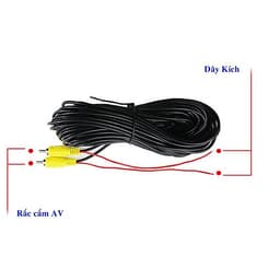Dây tín hiệu cho camera lùi chân AV 