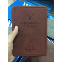 Combo Máy Đọc Sách Kindle Paperwhite 4 Gen 10 (8GB - Màu Đen - Hàng nhập khẩu) và Bao Da WELL BEGUN