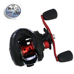 Cần câu cá lure 2m4  - Kèm máy ngang kim loại cao cấp - Tặng kèm 1 ngọn cần + 1 hộp cước BCL04 " Máy giao màu ngẫu nhiên - Cam - Xanh " 