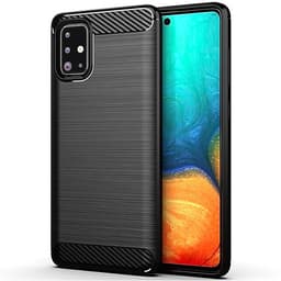 Ốp lưng chống sốc Vân Sợi Carbon cho Samsung Galaxy A71