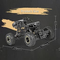 Đồ Chơi Xe Địa Hình Tốc Độ Cao Điều Khiển Từ Xa 1/16 Off-Road Buggy Alloy Rc (2.4Ghz) (4Wd) (15Km/h) 