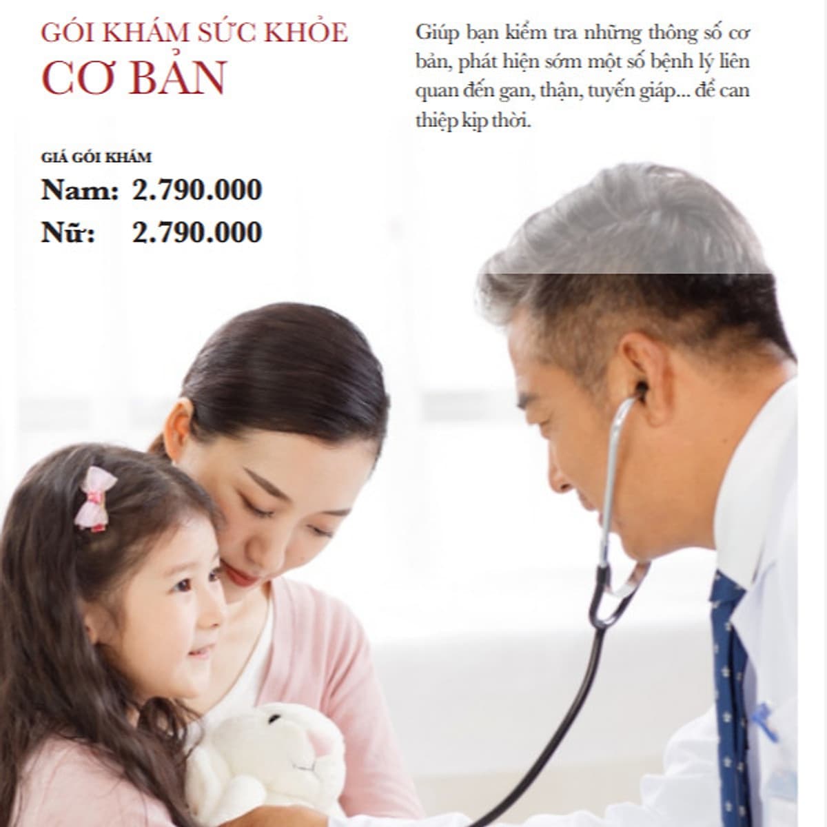 Gói khám Sức khỏe Cơ bản tại Phòng khám Đa khoa Hưng Việt