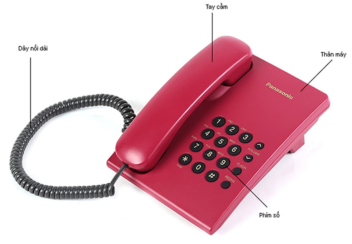 Điện Thoại Bàn Panasonic KX-TS500MX - Hàng Chính Hãng