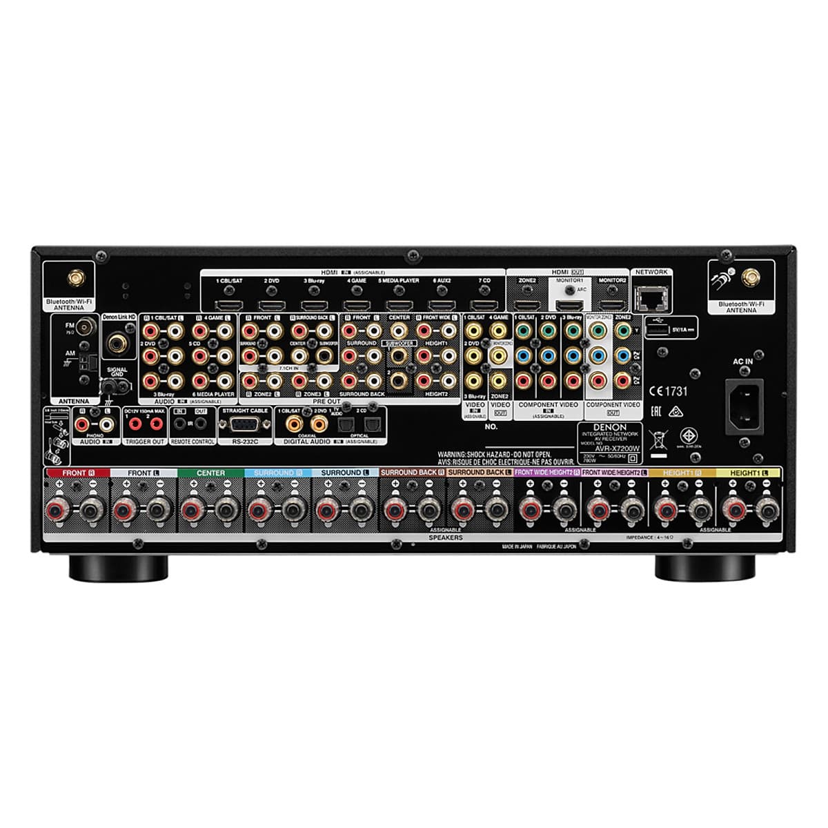 Thiết Bị Khuếch Đại Âm Tần Denon AVR-X7200WABKE2 - Hàng Chính Hãng