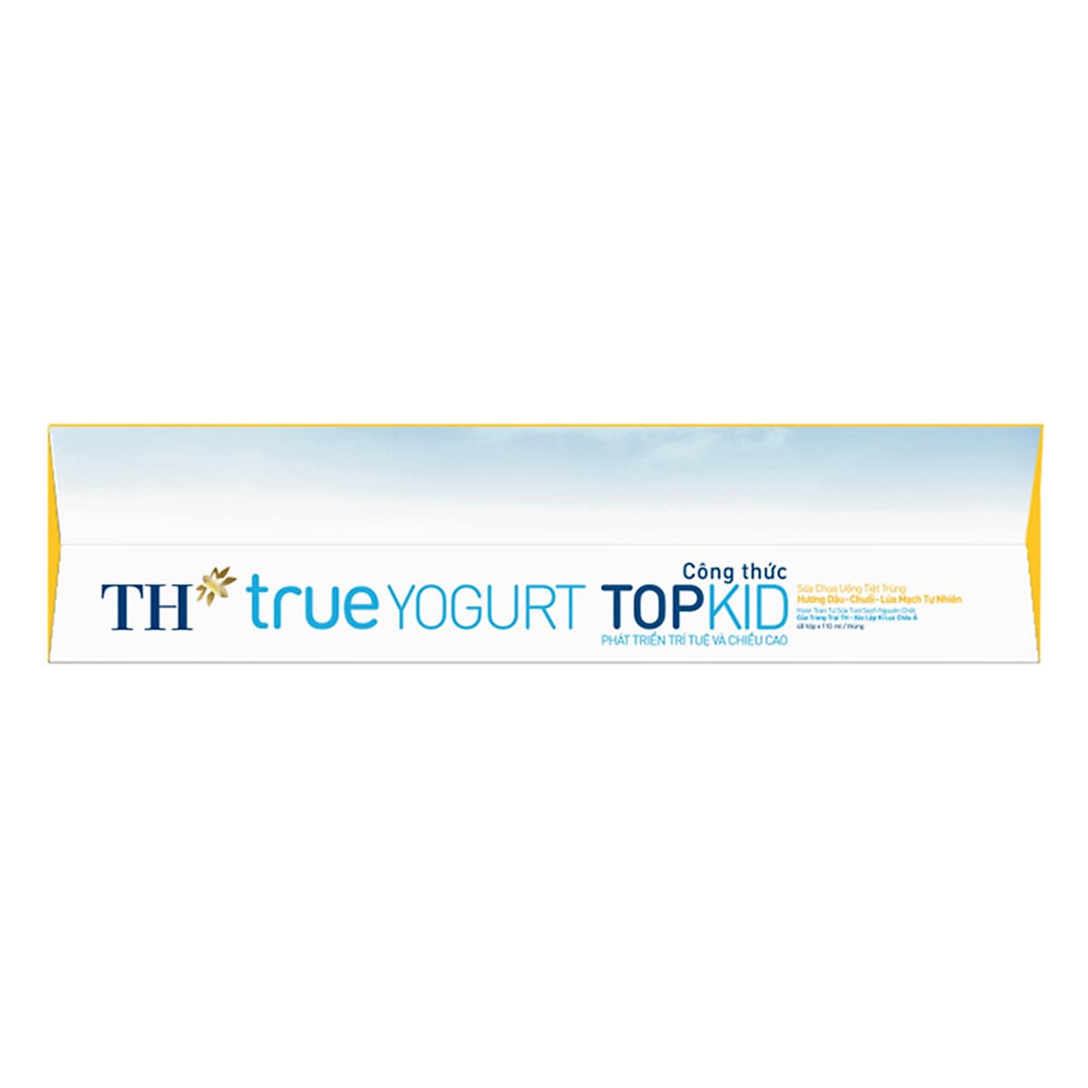 Thùng Sữa Chua Uống Tiệt Trùng Topkid Dâu - Chuối - Lúa Mạch TH True Milk (110ml x 48 Hộp)