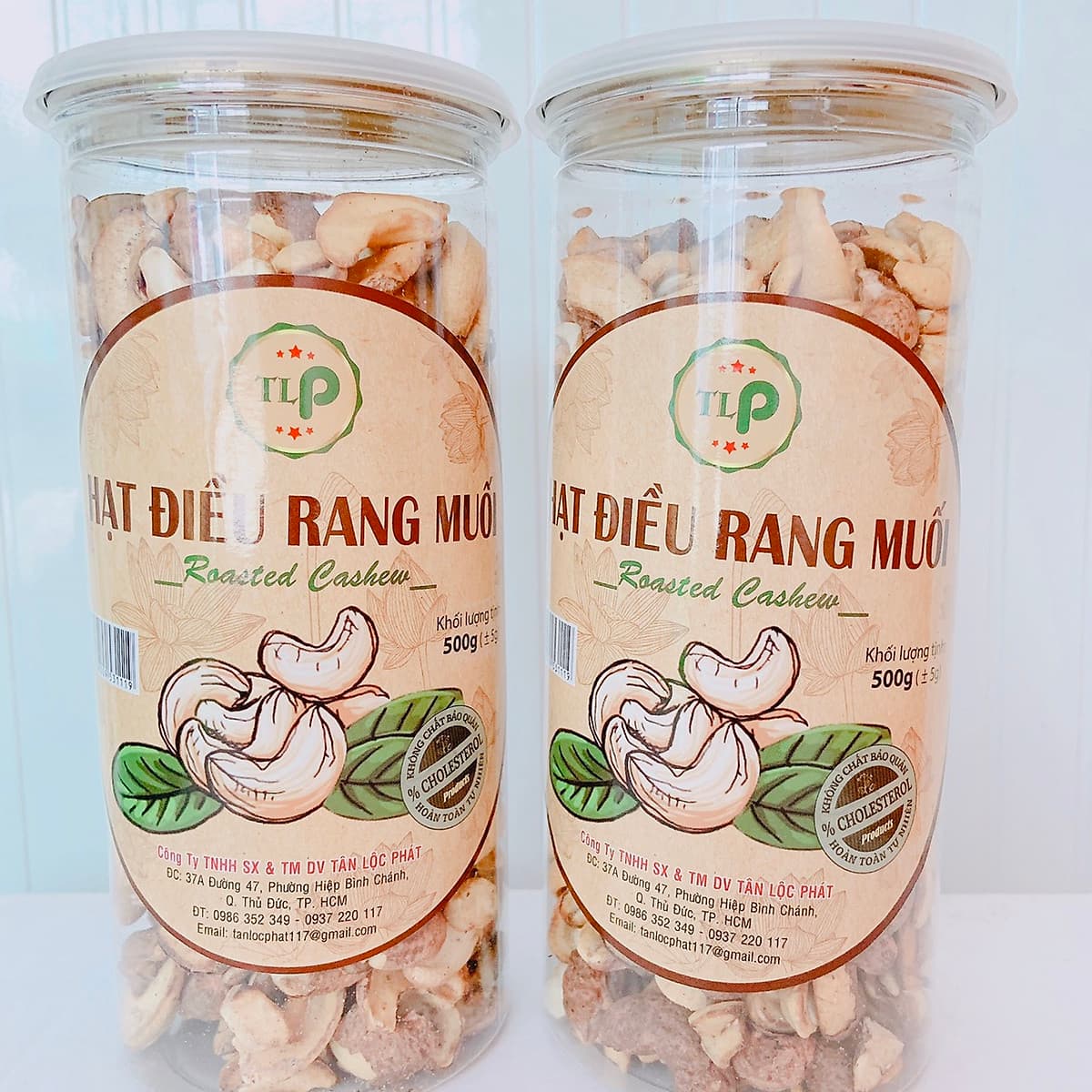 COMBO 2 HỘP HẠT ĐIỀU RANG MUỐI VỠ TÂN LỘC PHÁT (1KG)