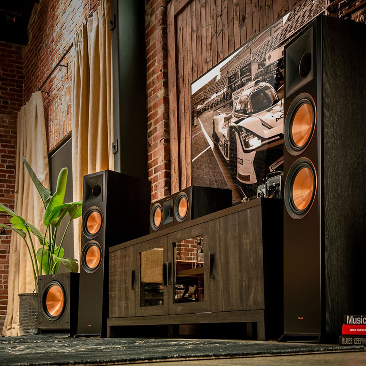 Loa Center Klipsch RP-600C Black Vinyl (500W) - Hàng Chính Hãng