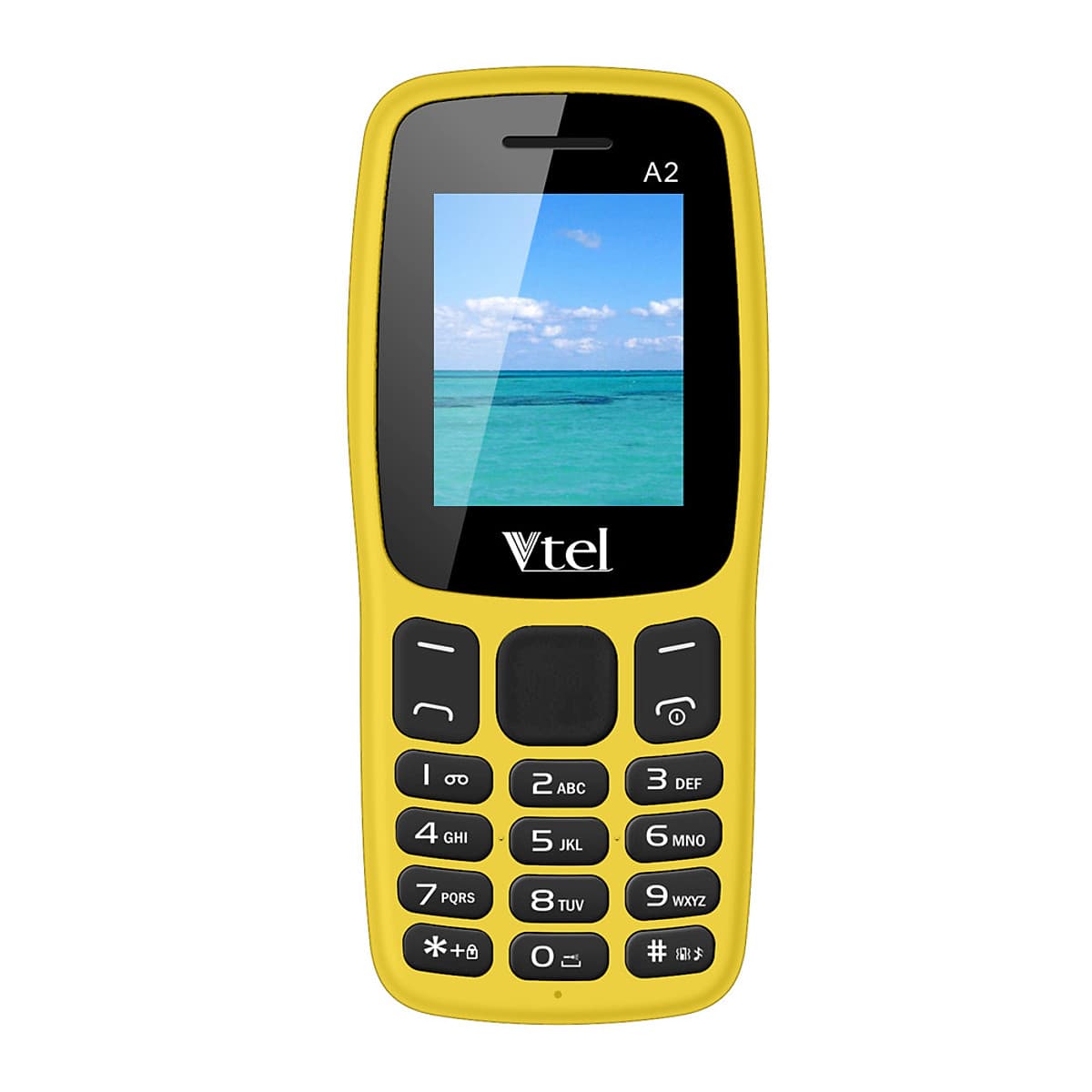 Điện thoại di động GSM Vtel A2 (Màu Vàng) – Hàng chính hãng