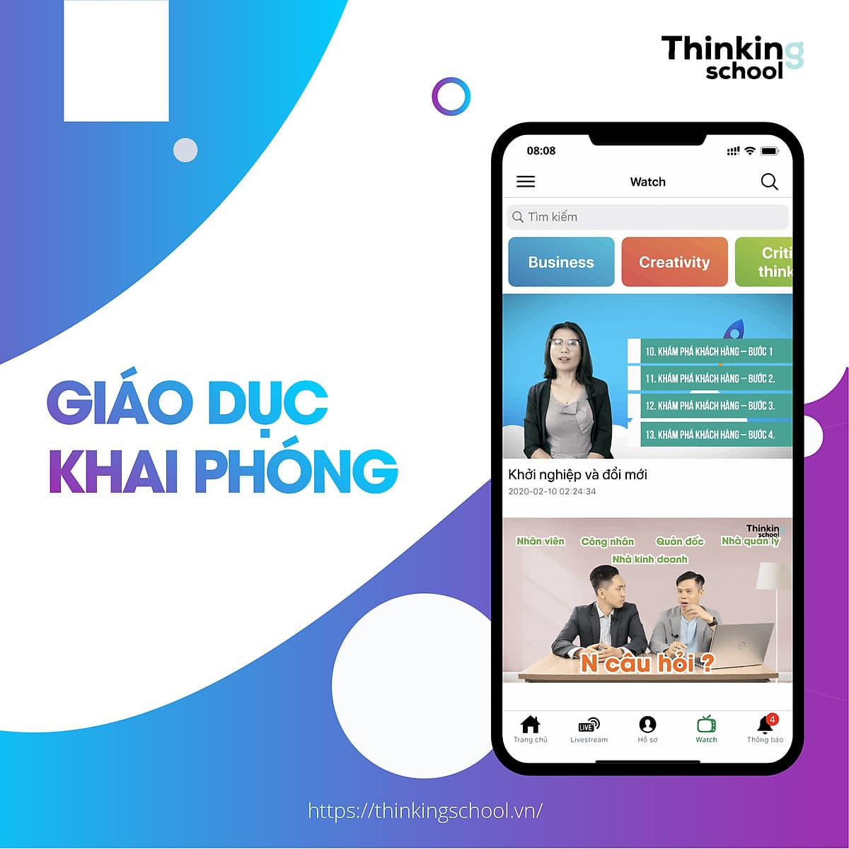 Voucher Combo khóa học Online Tư Duy Phản Biện & Tranh luận - Thinking School