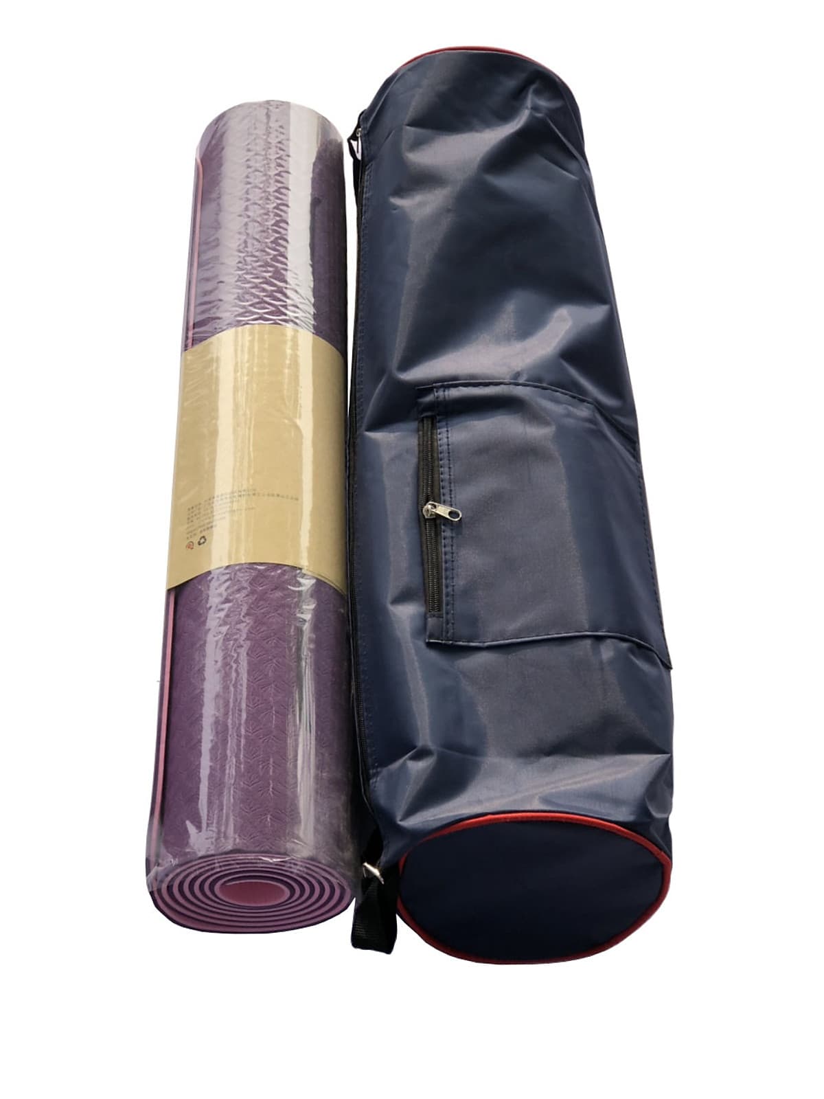Thảm yoga định tuyến 8mm TPE(kèm túi đựng+dây buộc thảm )-Hoa văn ngẫu nhiên