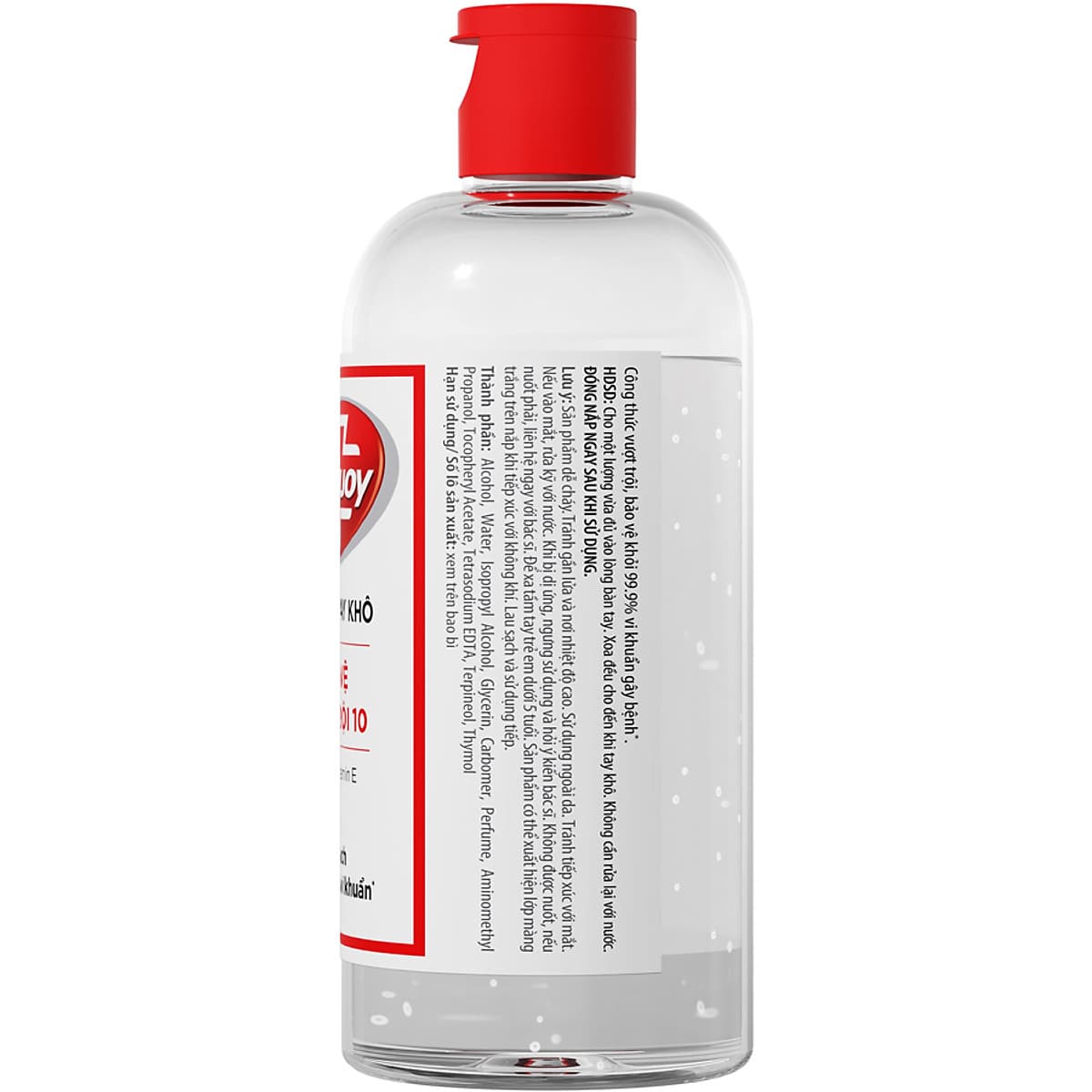 Combo 2 Chai Gel Rửa Tay Khô Sạch Siêu Nhanh Lifebuoy Bảo Vệ Vượt Trội 10 (Chai Nắp 235ml x 2)