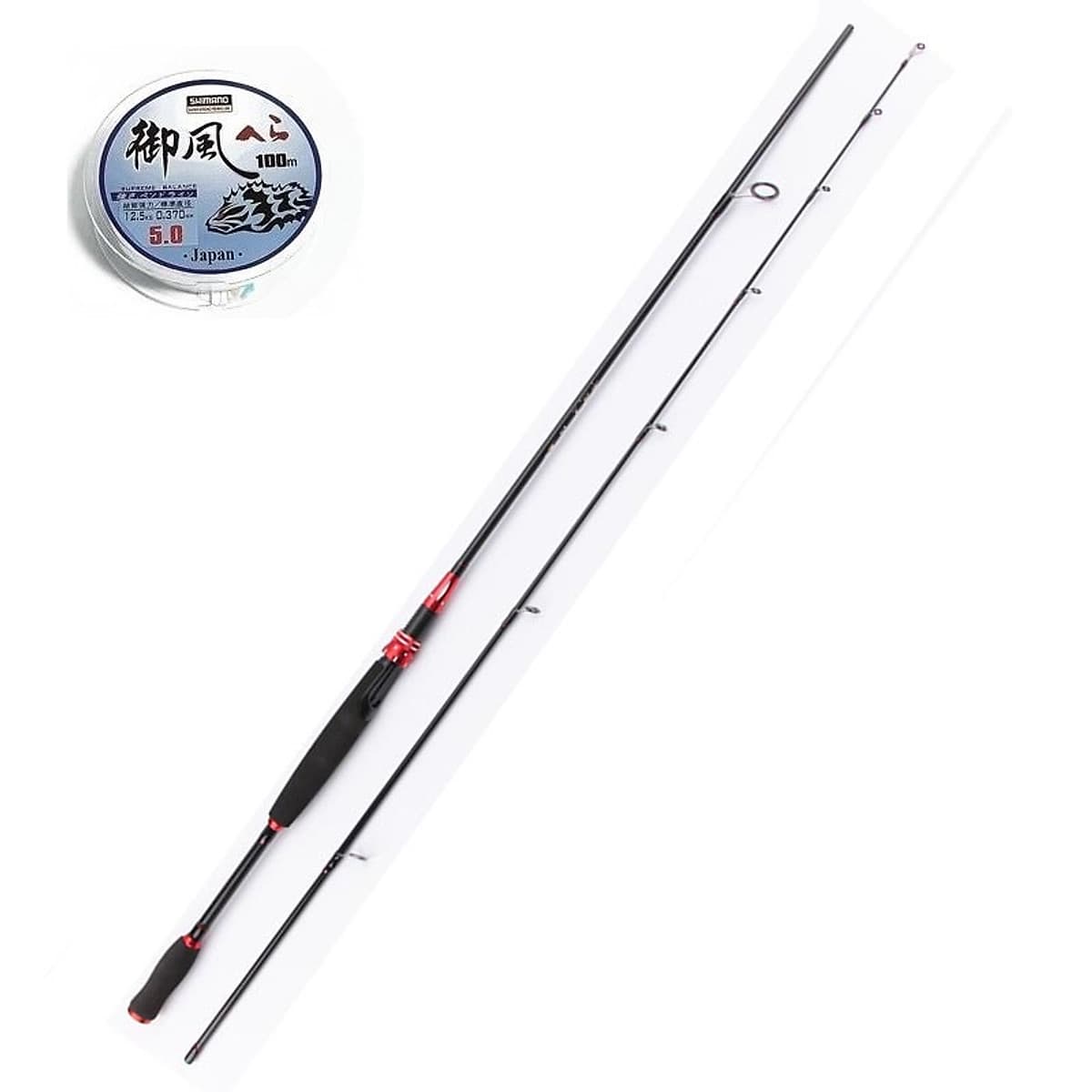 Cần câu cá lure 2m4  - Kèm máy ngang kim loại cao cấp - Tặng kèm 1 ngọn cần + 1 hộp cước BCL04 " Máy giao màu ngẫu nhiên - Cam - Xanh " 