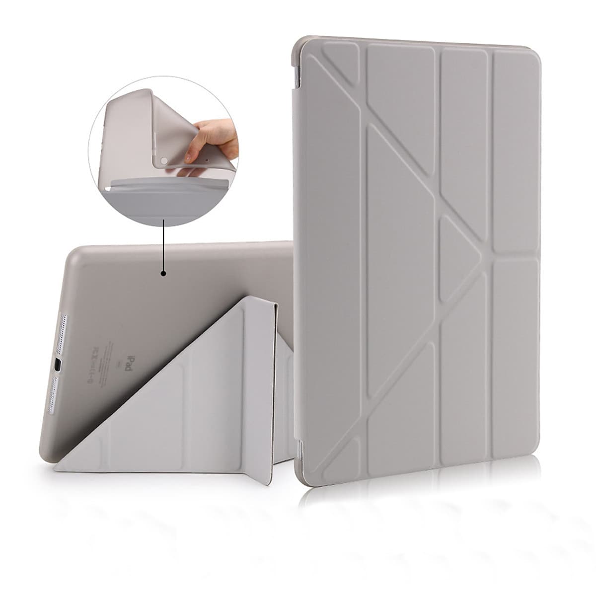 Bao Da Cover Cho Apple Ipad Air / Air 2 / Pro 9.7 / New 2017 / New 2018 Hỗ Trợ Smart Cover Gấp Chéo
