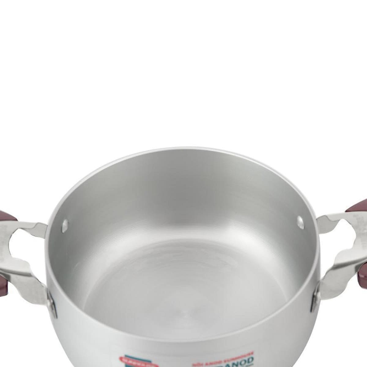 Bộ 3 Nồi Anod Vung Kính Sunhouse SH6633-20 Trắng Bạc (16cm, 20cm, 24cm)