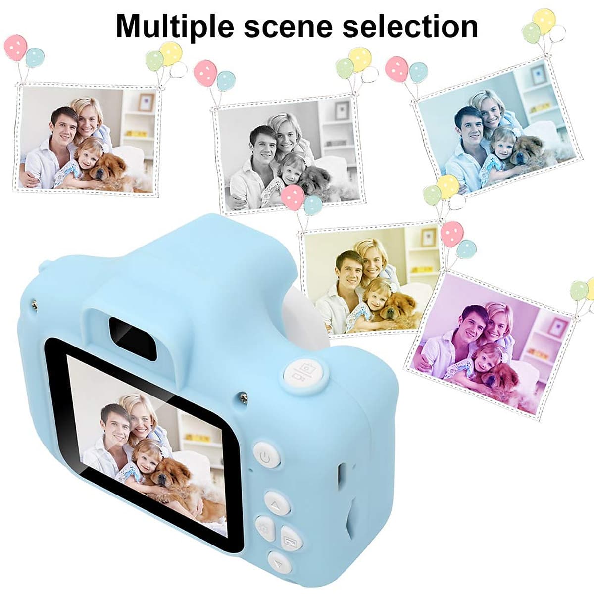 Máy Ảnh Kỹ Thuật Số Chống Sốc Cho Trẻ Em Có Thể Sạc Lại (8MP)