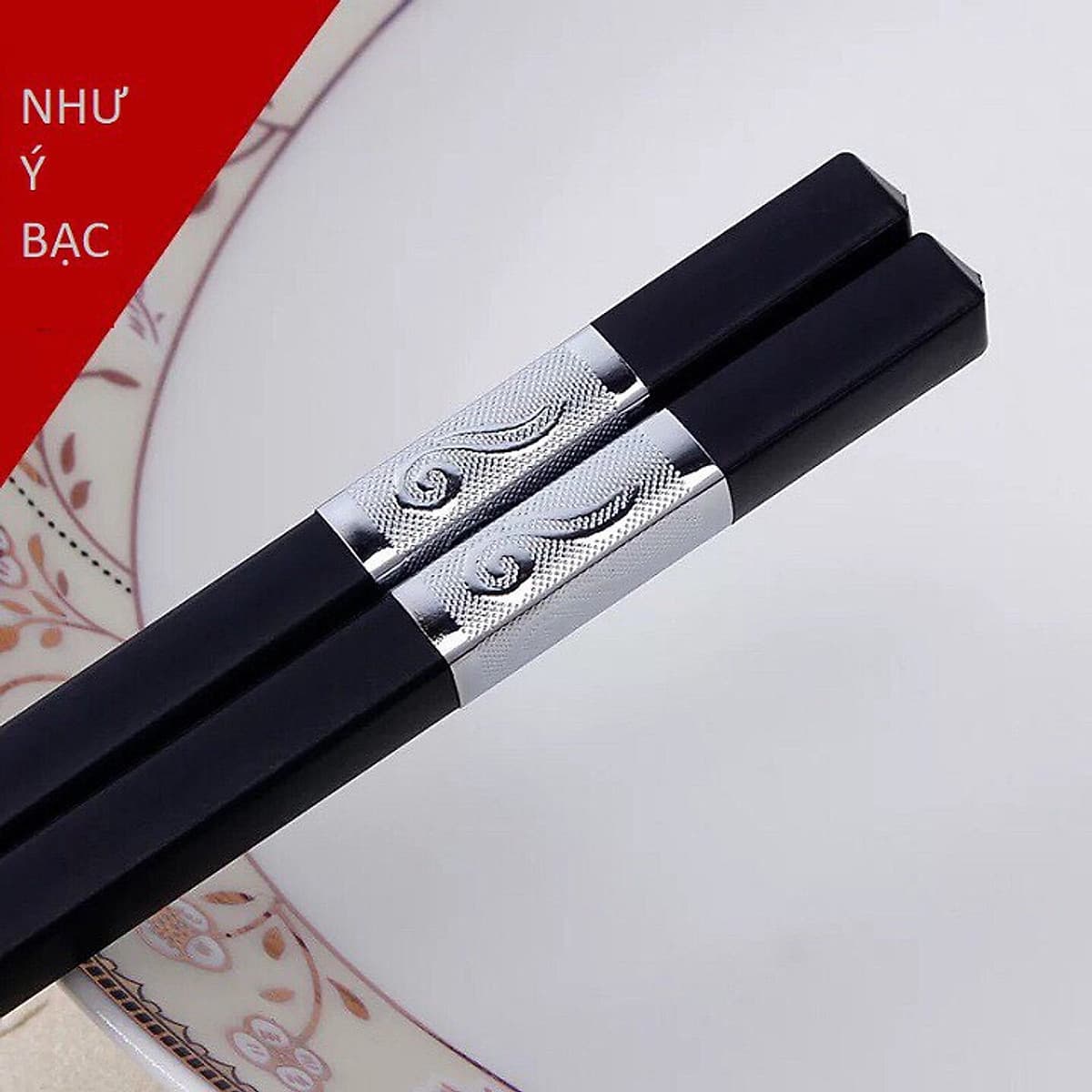 Combo 30 đôi đũa khảm vàng - Đũa ăn ăn cơm  viền vàng