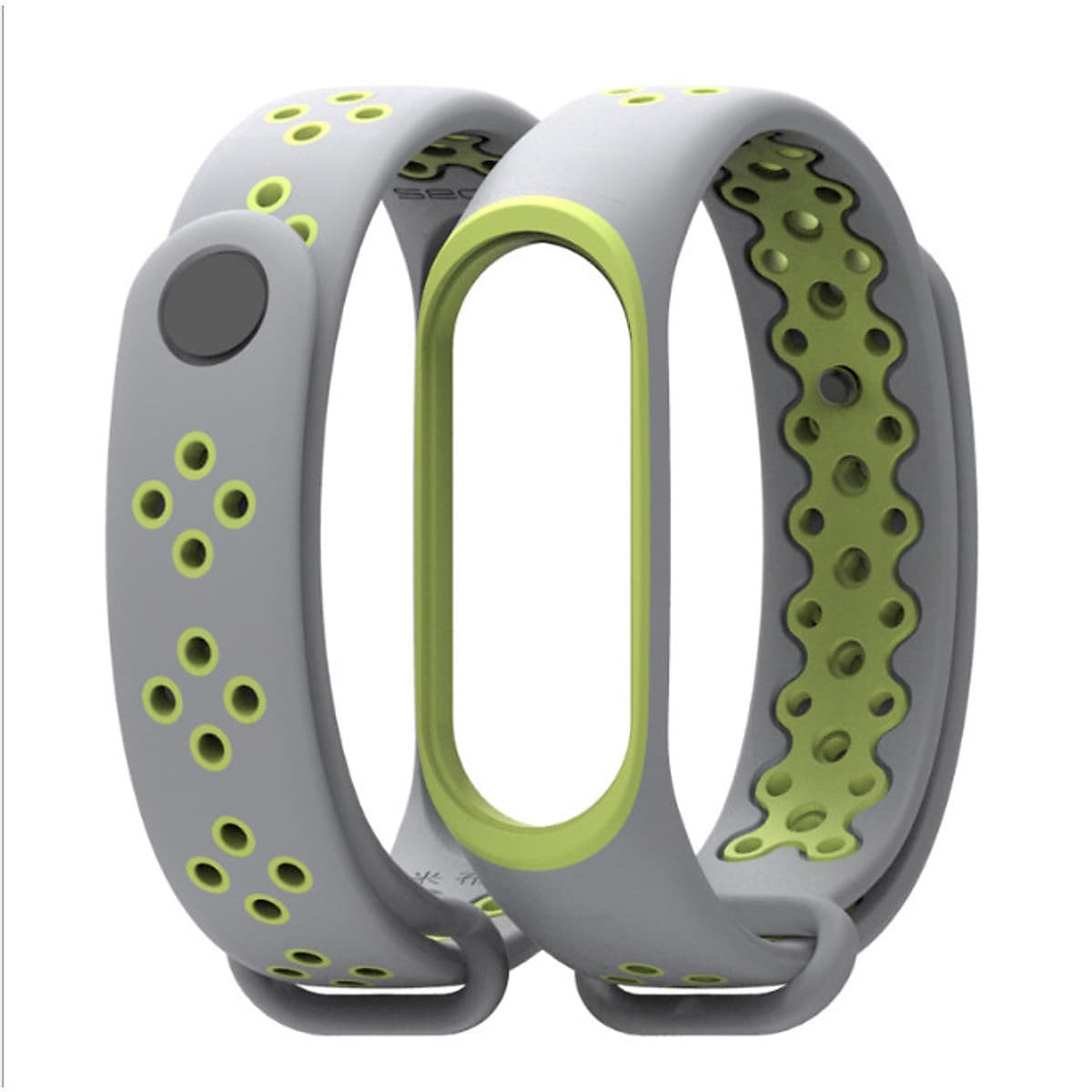 Dây đeo thay thế cho Xiaomi Miband 3 và 4 MB01 phối 2 mầu (Hàng nhập khẩu)