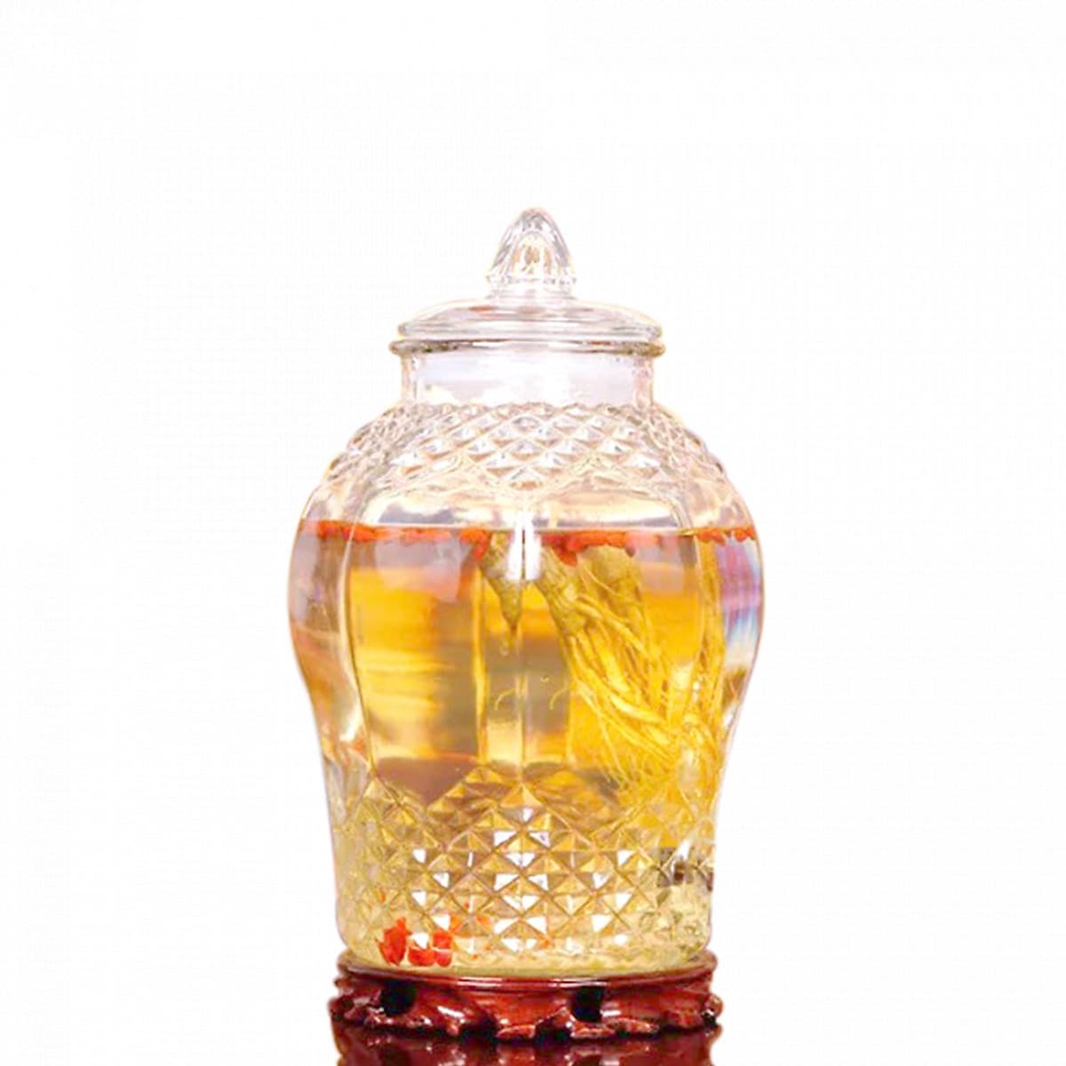 Bình Ngâm Rượu Kim Cương Thủy Tinh 8833 Có Van