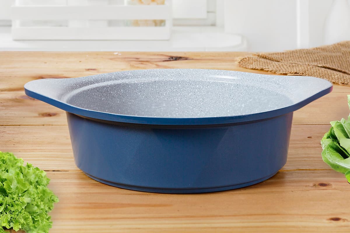 Bộ 3 nồi đúc ceramic cao cấp 2 tay cầm (20 – 22 –  24cm) tặng 1 cặp nhấc nồi sillicon (màu ngẫu nhiên)