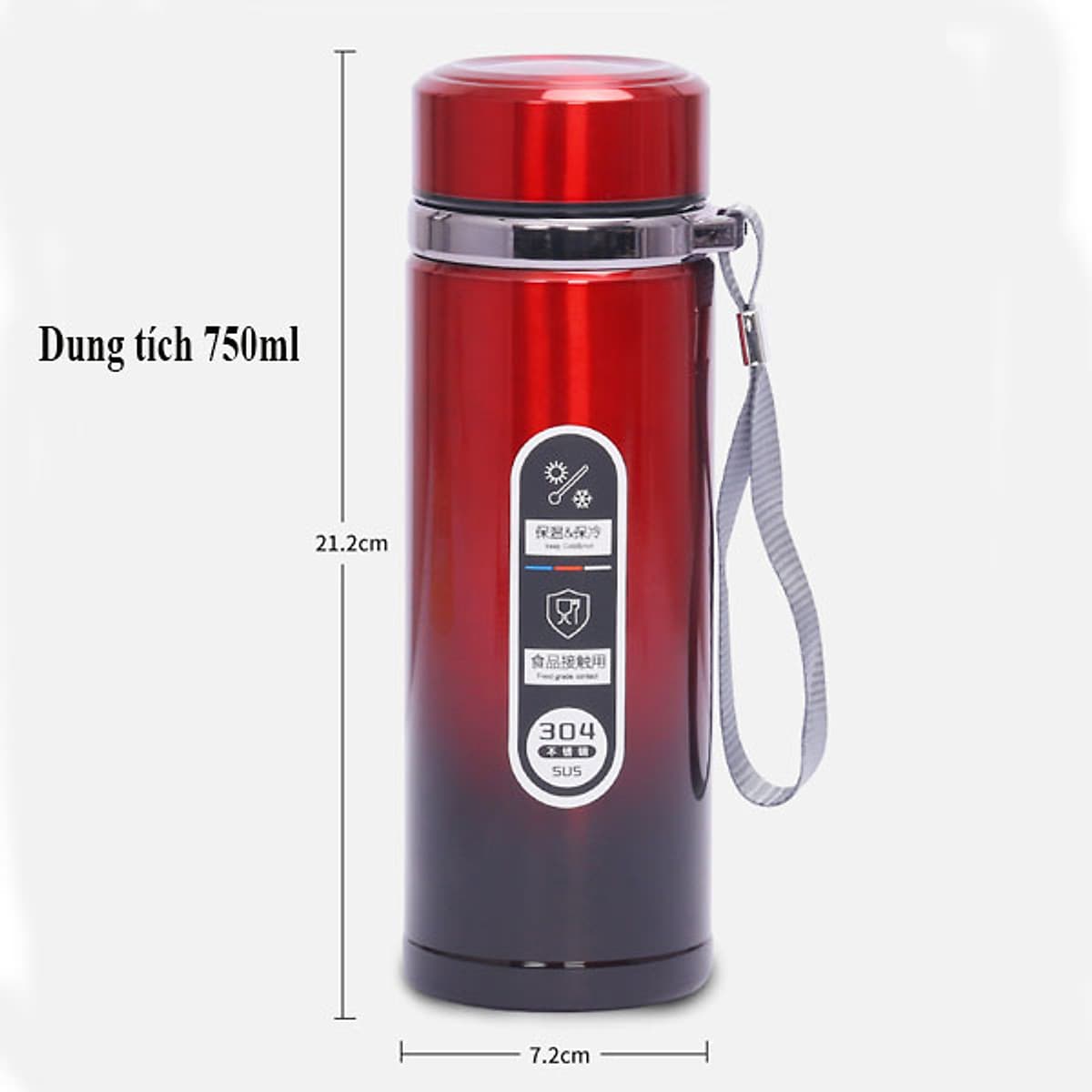Bình Giữ Nhiệt Inox 304 750ml HL8110 Giữ Nhiệt  Tối Ưu Trên 12H