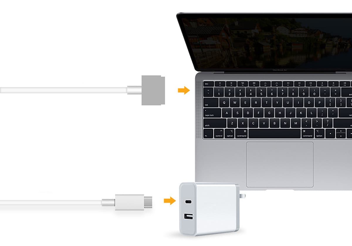 Dây cáp sạc Macbook Magsafe cao cấp chuyển đổi từ USBC tiện lợi - Hàng chính hãng
