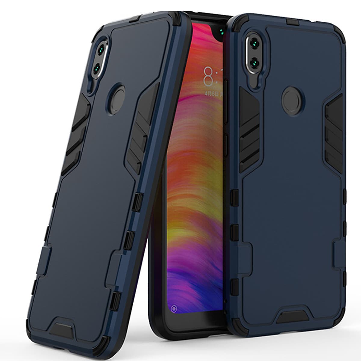 Ốp lưng cho Xiaomi Redmi Note 7 - iRON - MAN - Nhựa PC cứng viền dẻo chống sốc VER 2