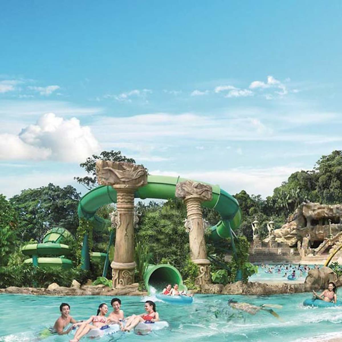 Vé Tham Quan Adventure Cove Waterpark Singapore
