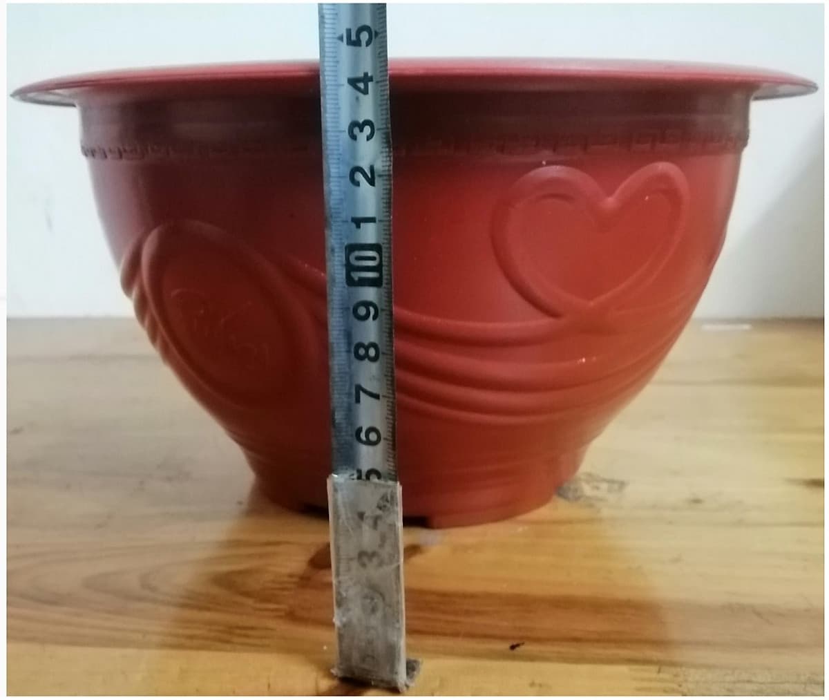 5 Châu Nhựa Trồng Cây Bình Thuận Plastics Hình Tròn PLT280 Màu Đỏ Kích Thước 280x150