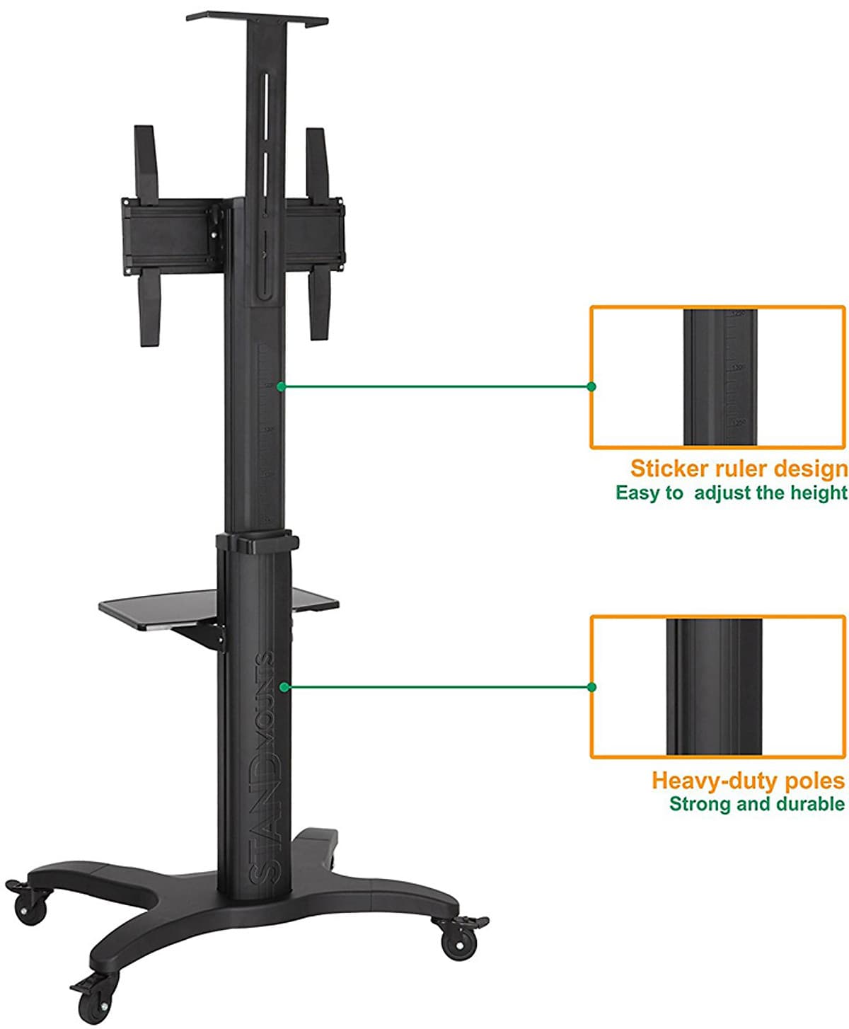 Giá treo tivi di động Đ10 ( AVF1500-50-1P) dùng cho tivi 32-65 inch
