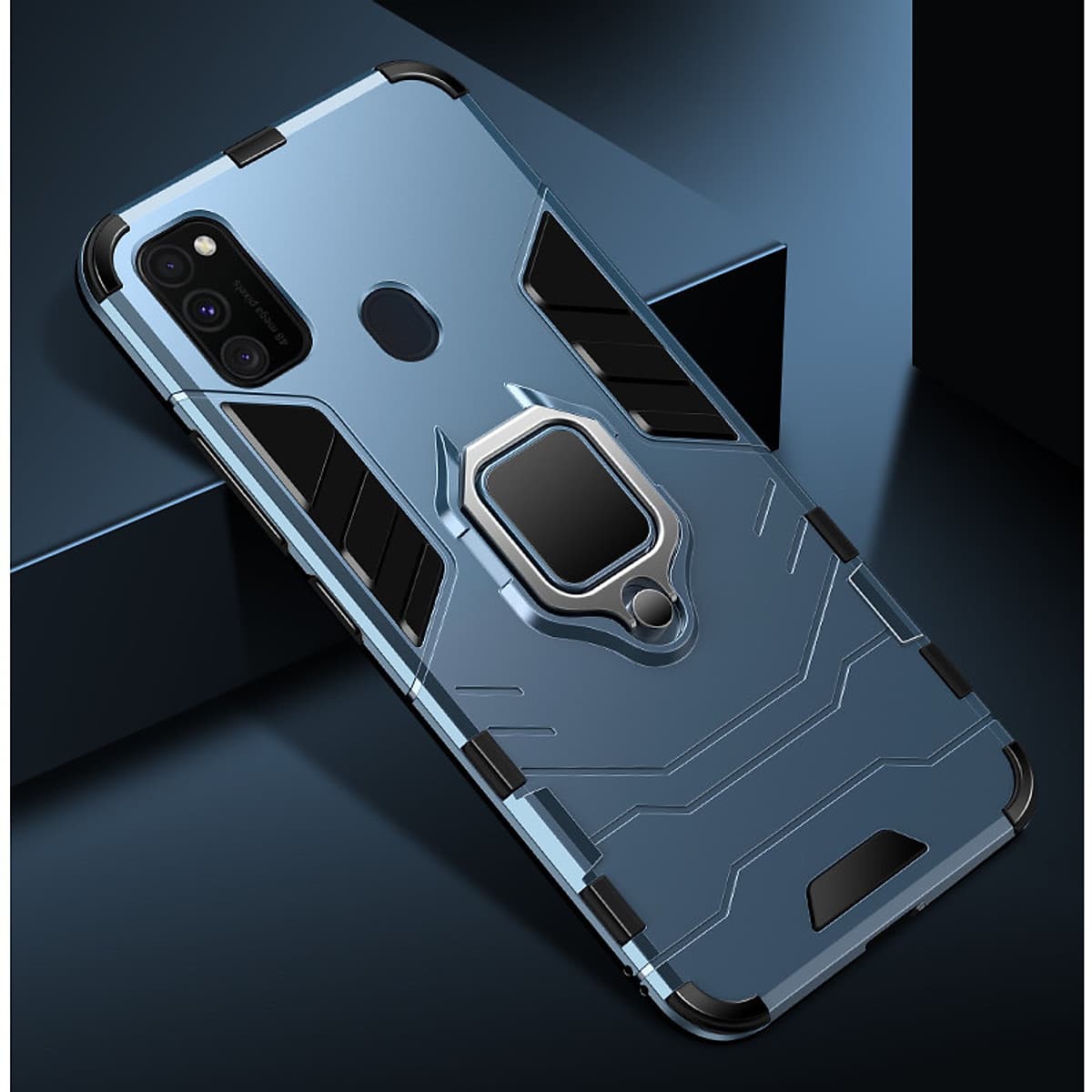 Ốp lưng chống sốc kèm iring cho Samsung Galaxy M21