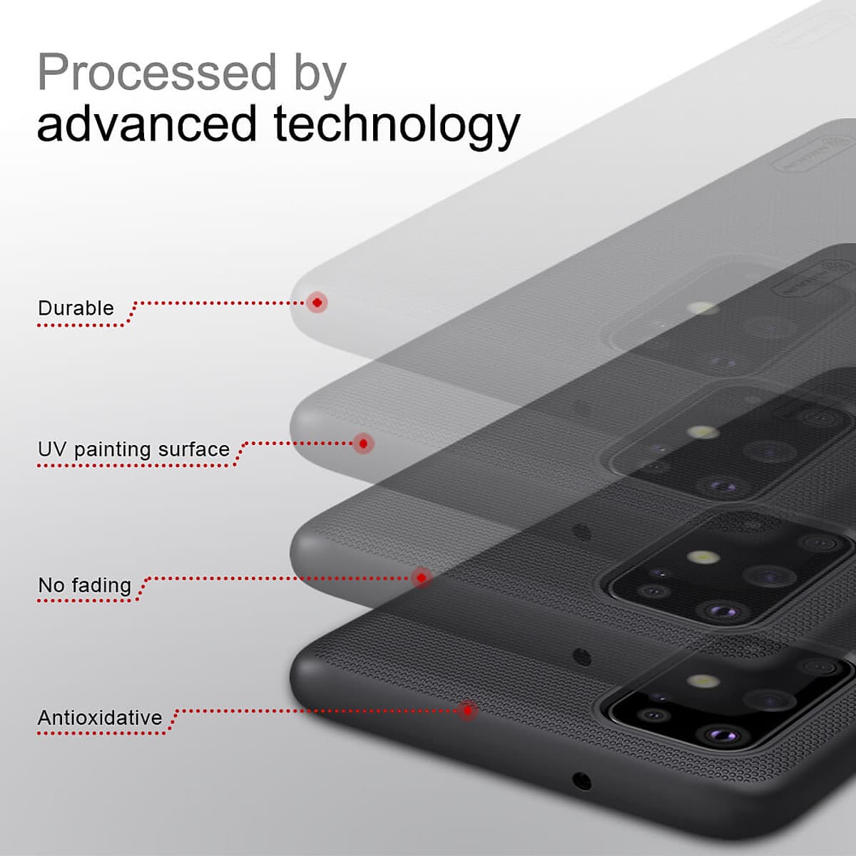 Ốp Lưng Sần chống sốc cho Samsung Galaxy S20 Plus hiệu Nillkin Super Frosted Shield (Đính kèm giá đỡ hoặc miếng dán từ tính) - Hàng Chính Hãng