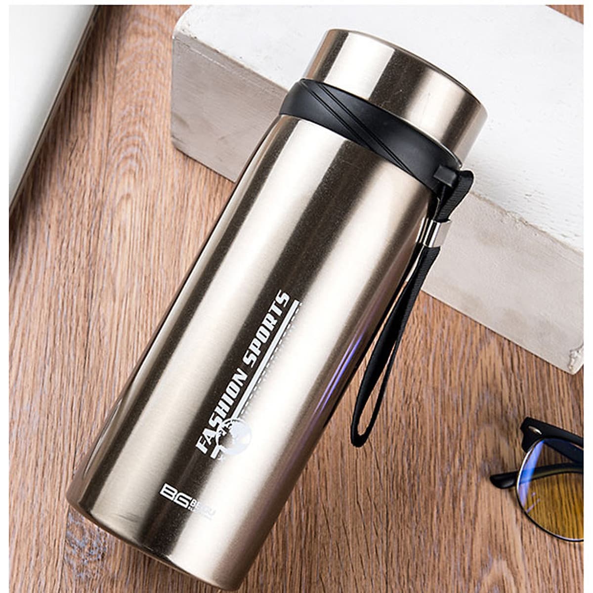 Bình Giữ Nhiệt Inox 1100ml Giữ Nhiệt Trên 12H Có Dây Treo