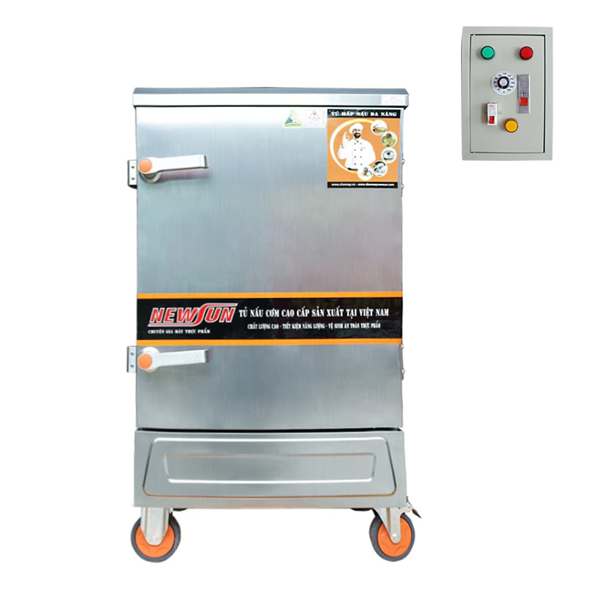 Tủ Hấp Giò Chả NEWSUN Bằng Điện 8 Khay - Hàng Nhập Khẩu 