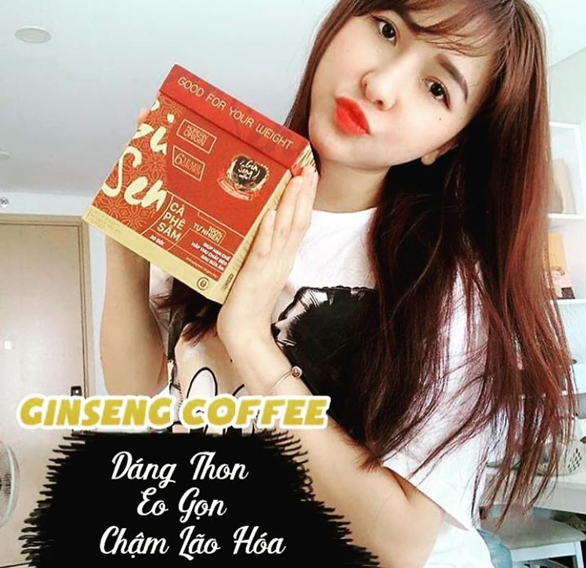 Cà phê Sâm hỗ trợ giảm cân (1 Hộp / 30 gói)