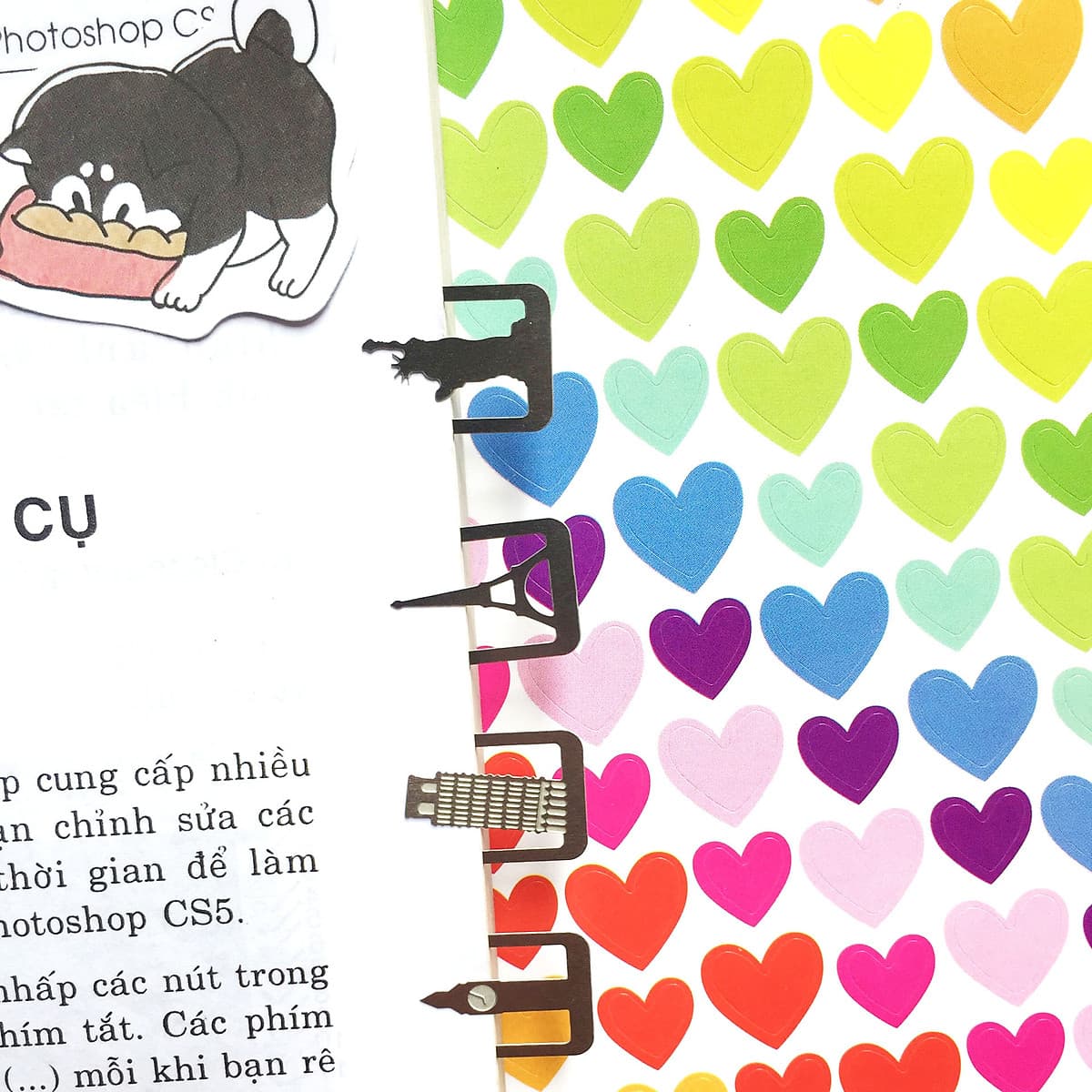Bộ Đánh Dấu Sách BookMark Kim Loại