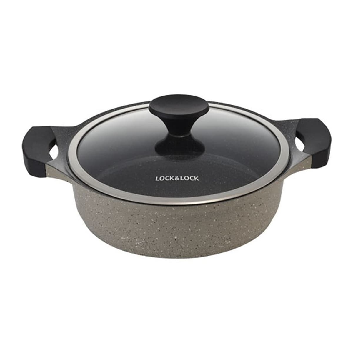 Nồi đá Lock&Lock Stone 2 tay cầm LCA6242D 24cm
