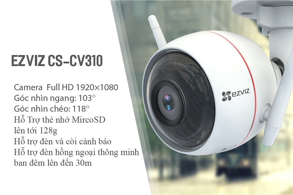 Camera IP Wifi Ngoài Trời Ezviz CS-CV310 1080P - Hàng Chính Hãng