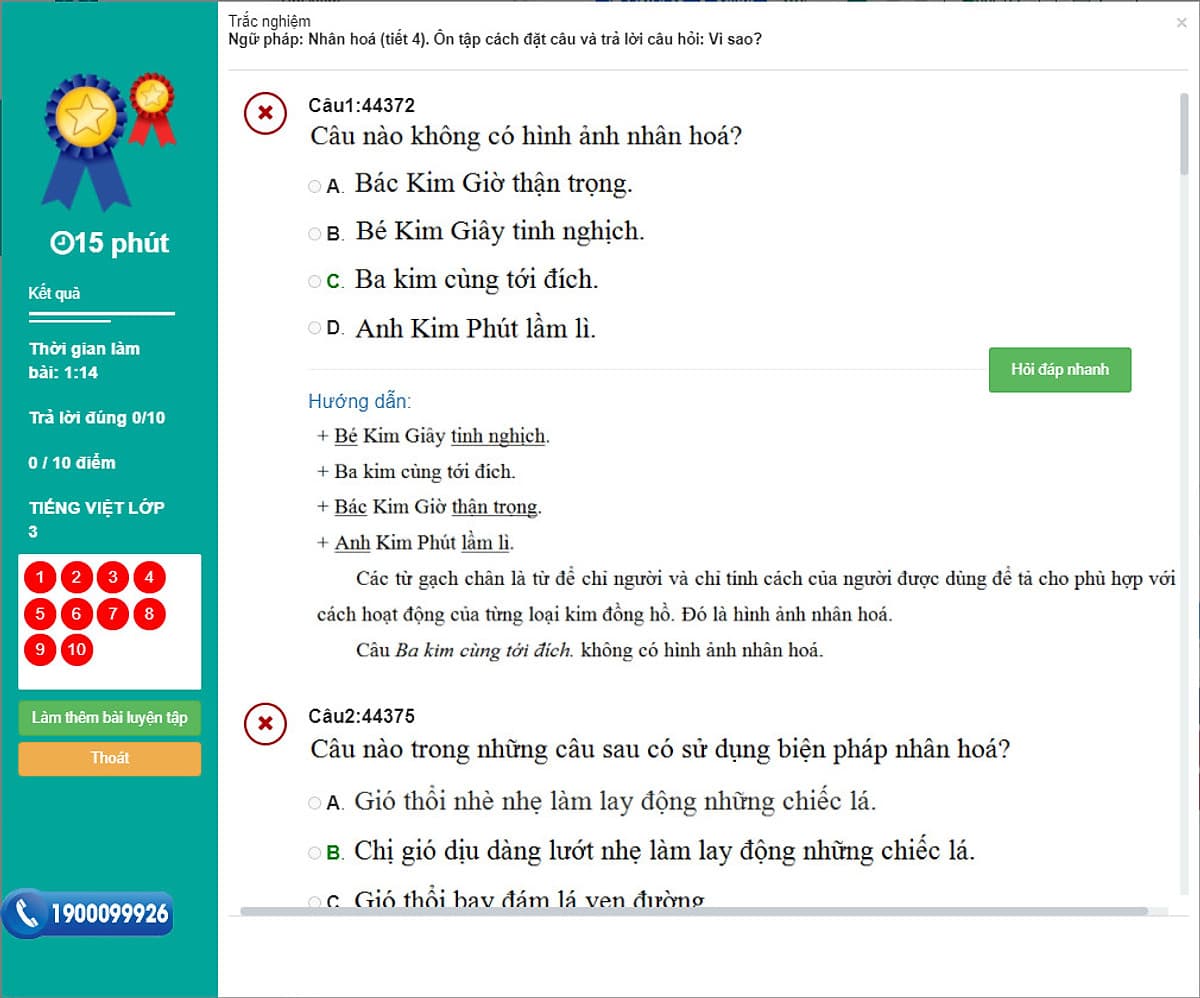 Khóa học TIẾNG VIỆT LỚP 3 cô Chu Ái Thu - 06 tháng