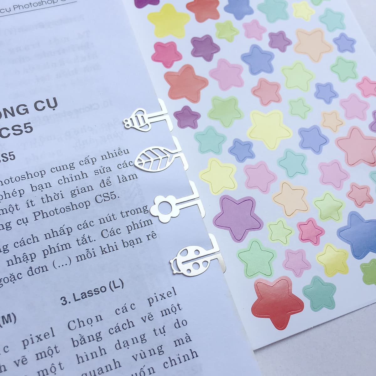 Bộ Đánh Dấu Sách BookMark Kim Loại