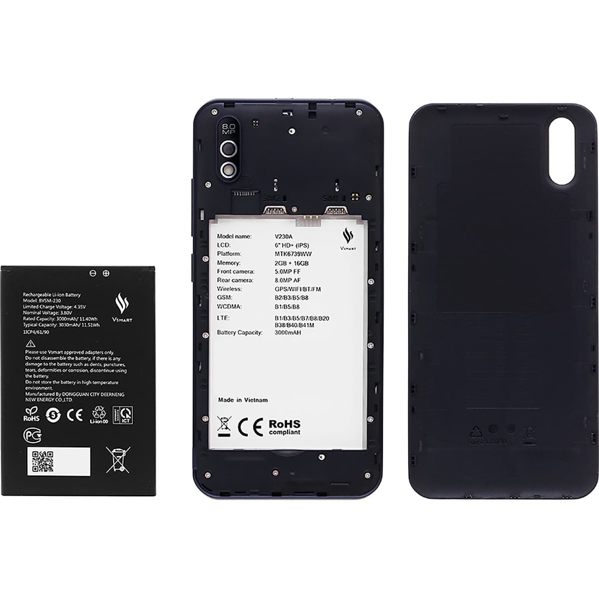 Điện Thoại Vsmart Bee 3 (2GB/16GB) - Hàng Chính Hãng