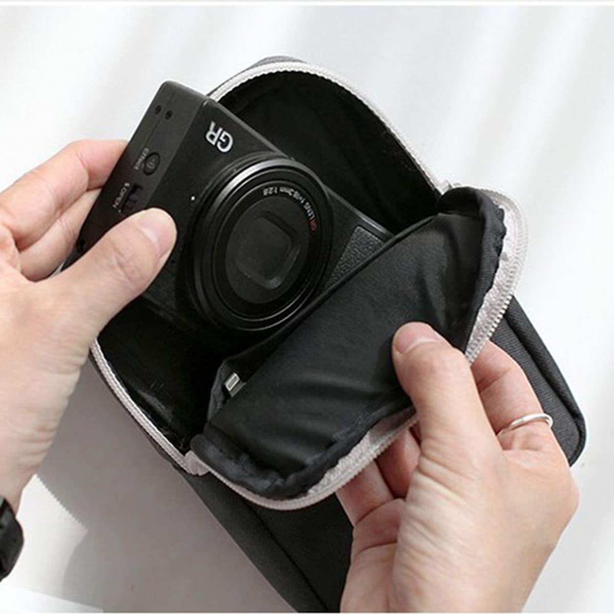 Túi Đựng Phụ Kiện, Điện Thoại, Máy Ảnh, Sạc Pin, Tai Nghe Phong Cách Hàn Quốc - Hàng Nhập Khẩu