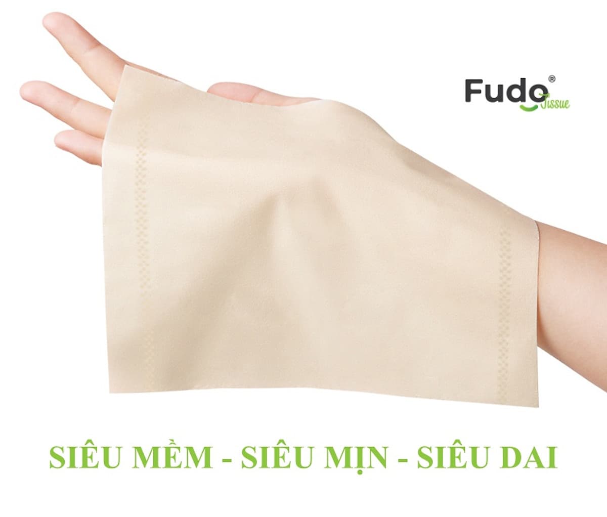 Khăn giấy tre Fudo - Combo 20 Gói Giấy Ăn (1 thùng): 100% bột tre, không tạo mùi, không tẩy trắng, siêu mềm, siêu mịn, siêu dai