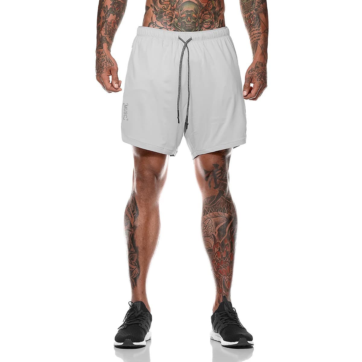 Quần Đùi Gym Nam 2 Lớp - Lót Quần Legging, Quần Short Thể Thao, Quần Legging Nam Liền Quần Đùi Tập Gym Nam SZone SQ516