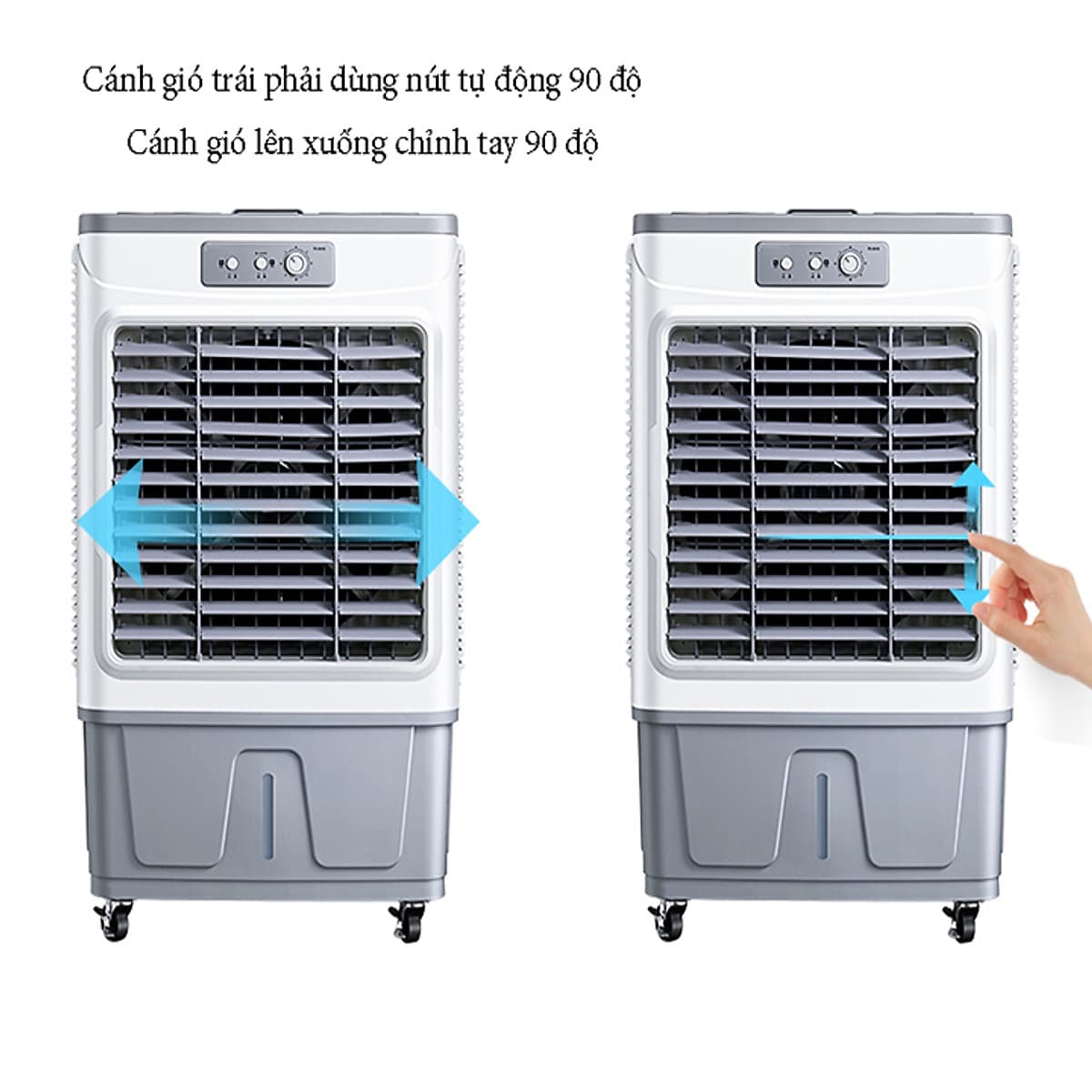 quạt điều hòa hơi nước mẫu siêu to 60L tặng Gel đá khô cao cấp D0650