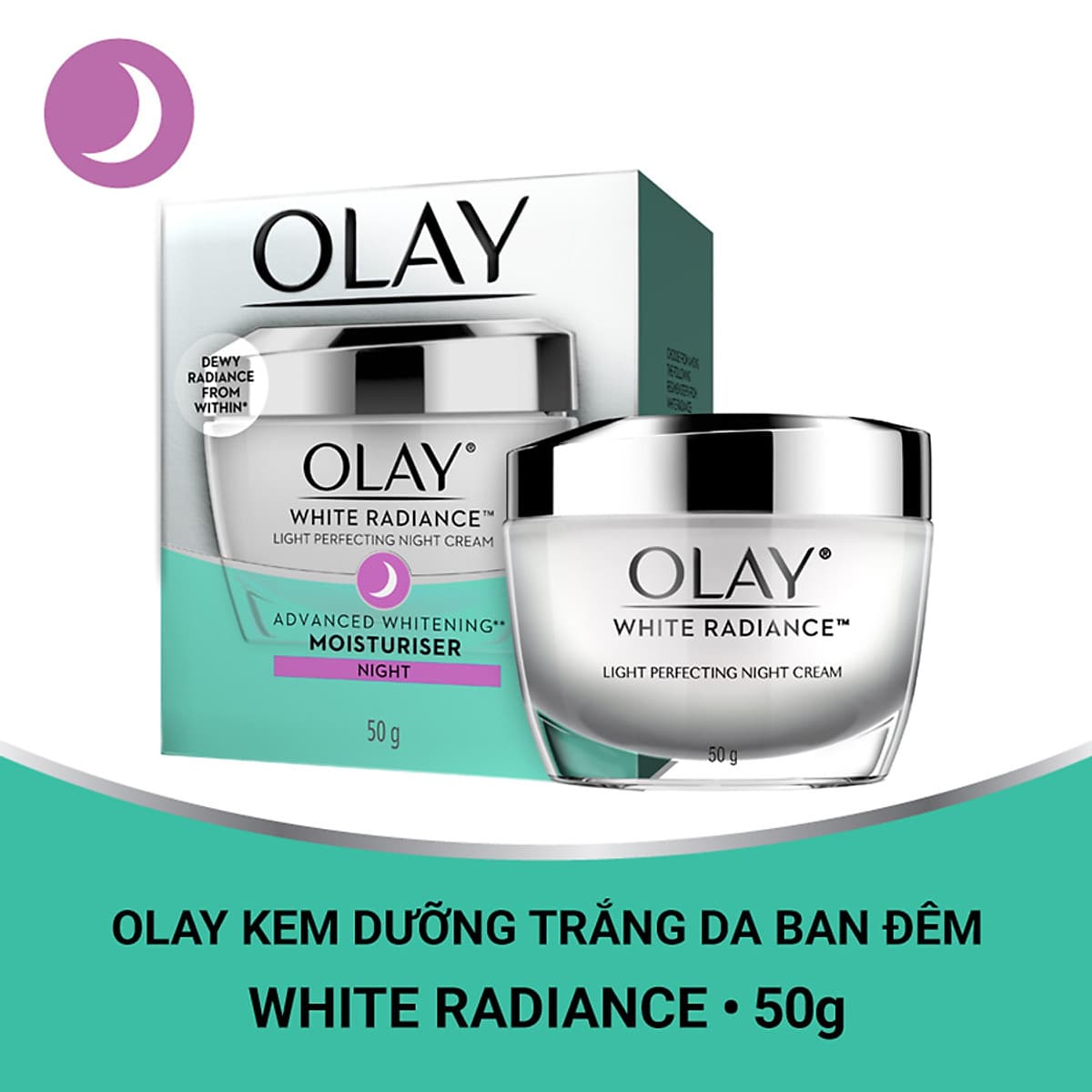 Kem dưỡng trắng da ban đêm Olay White Radiance Light Perfecting Night Cream 50g