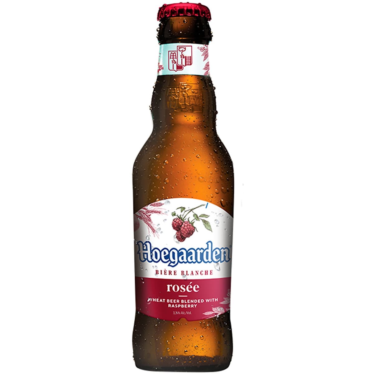 Lốc 6 chai Hoegaarden Rosee Xứng Bia Vừa Bữa (248ml/chai) + 1 ly thủy tinh