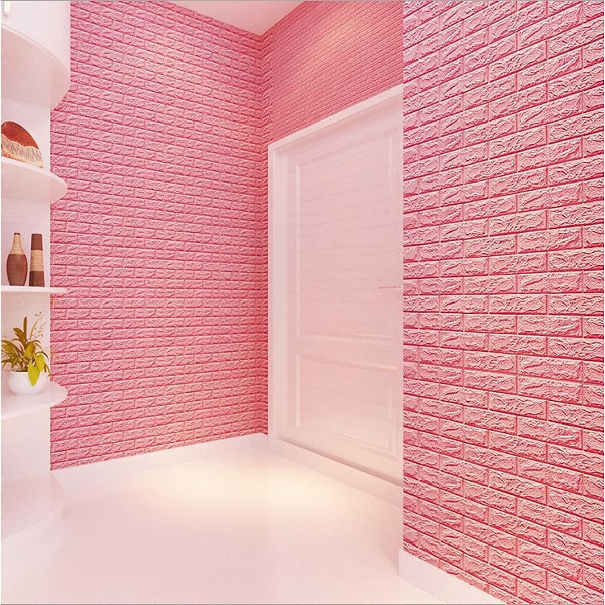 Bộ 10 Miếng Xốp Dán Tường 3D Chịu lực, chống nước, chống ẩm mốc 70x77cm - nhiều màu