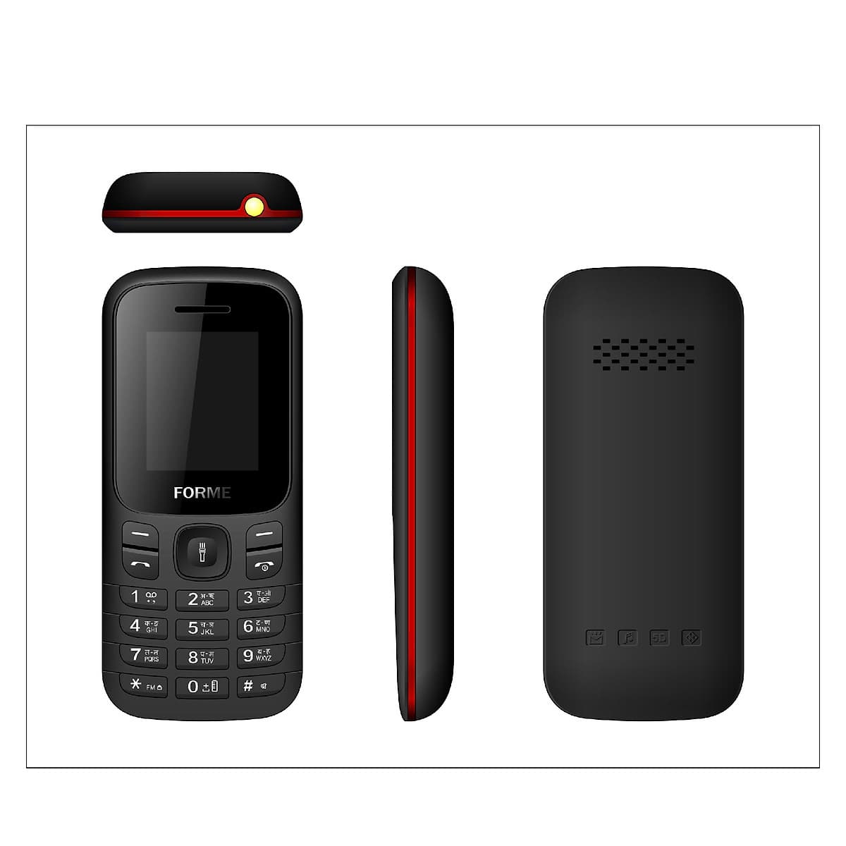 Điện thoại Forme U30, màn hình 1.8inch, pin 1500mAh - Hàng chính hãng