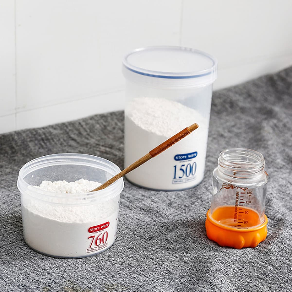 Hộp Đựng Thức Ăn Đa Năng Bằng Nhựa Loại Nắp Vặn Tròn Blackinner GR01 - Ba Dung Tích - Hàng Chính Hãng
